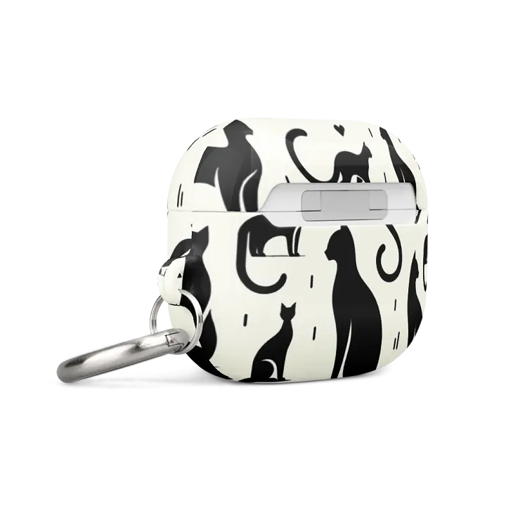 All-Over Print Case for AirPods®: Monochrome product image (8)