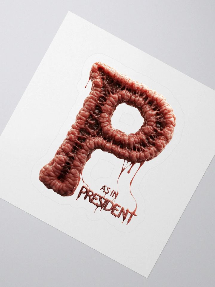 P as in president sticker product image (4)
