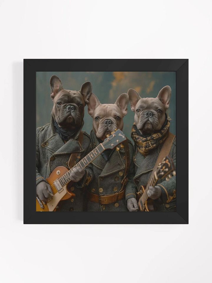 Frenchie Dog Rock Band Funny Animals Wall Art product image (6)