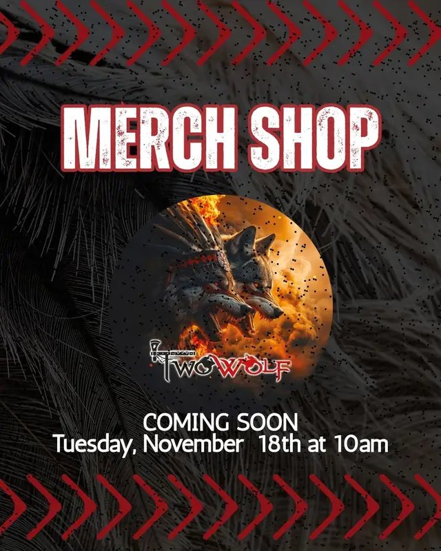 🐺 READY TO REP YOUR FAVORITE BAND? 🐺 The long-awaited Two Wolf Merch Shop is officially opening its doors on November, 18th at 10 AM EST! The lineup is here and ready to join your wardrobe. Check it out, pick your faves, and comment below how you will be sporting your Two Wolf merch! We can't wait to see you running with the pack! #twowolf #gregt #gregtwalker #merchshop #grandopening #bandmerch