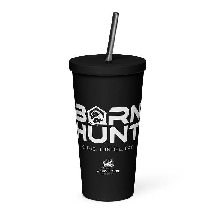 Barn Hunt Tumbler with Straw product image (1)