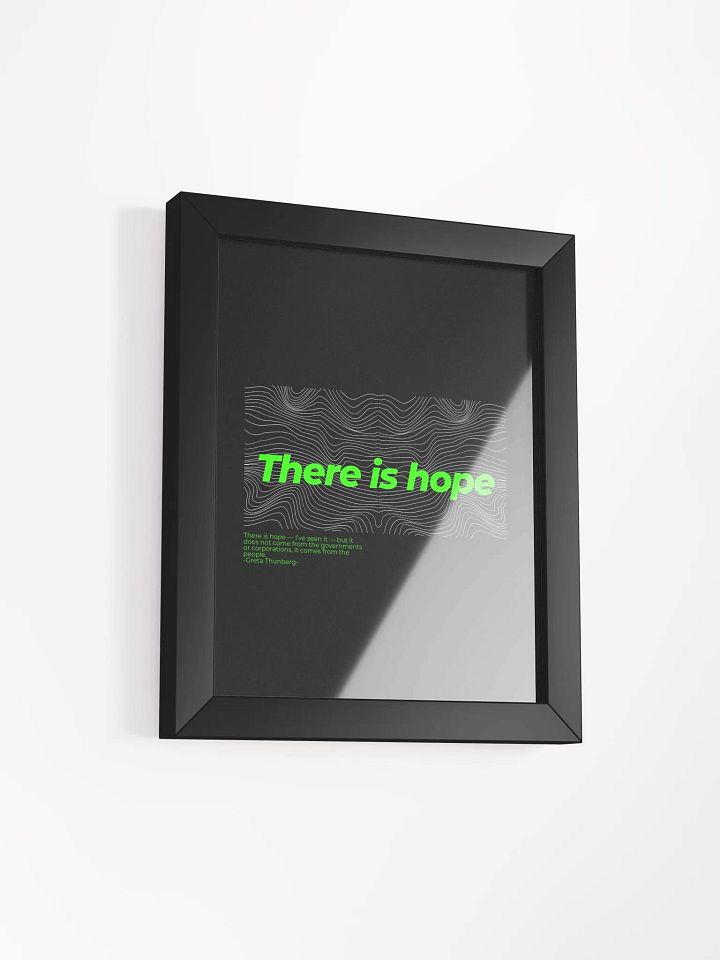 Climate change Matte Poster in Ayous Wood Frame product image (43)