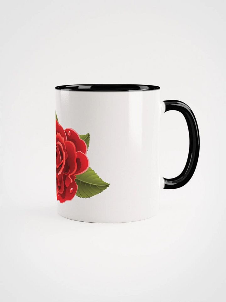 Ceramic Beautiful Red Rose Mug with Color Inside product image (2)