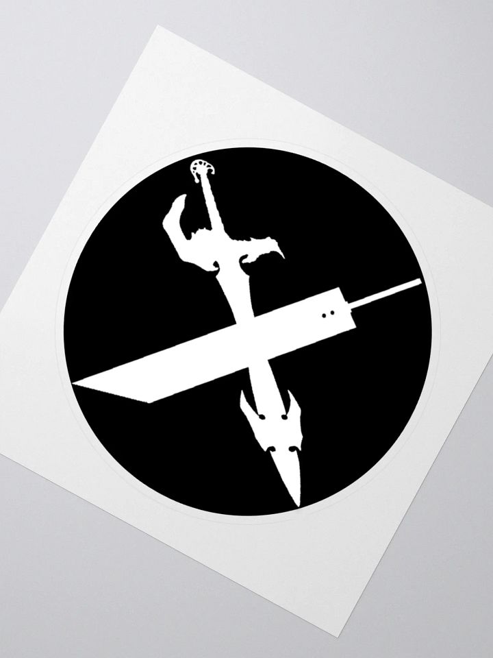Luminaries of the Lifestream White on Black Logo Sticker product image (5)