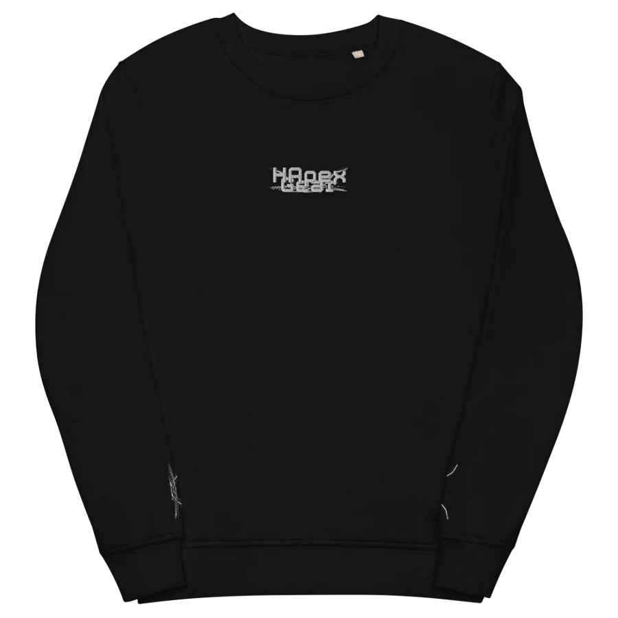 Unisex Organic Sweatshirt - Embroidered - White HApex Gear White Logo product image (7)
