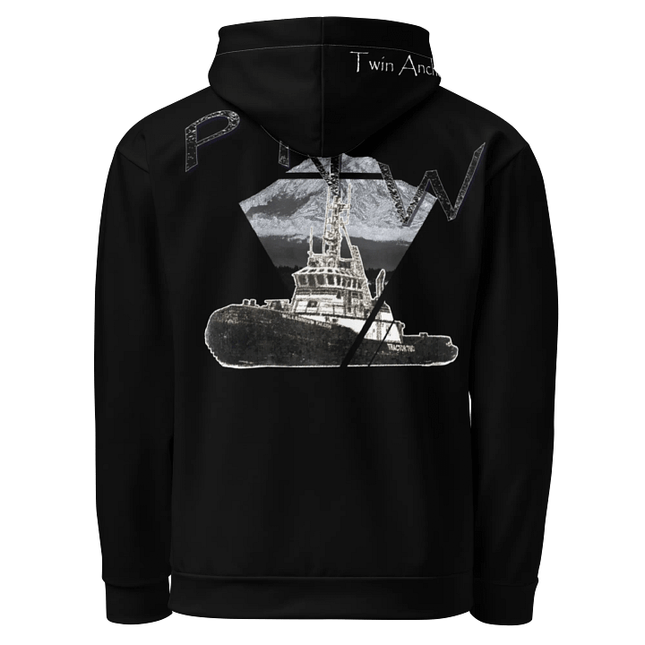 Black, Red Triangle-Mt Raine- PNW Millennium Tug Hoodie product image (1)