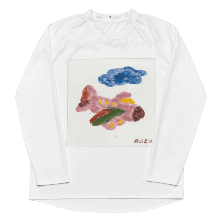 Kid Airplane (All-Over Print Recycled Hockey Fan Jersey) product image (2)