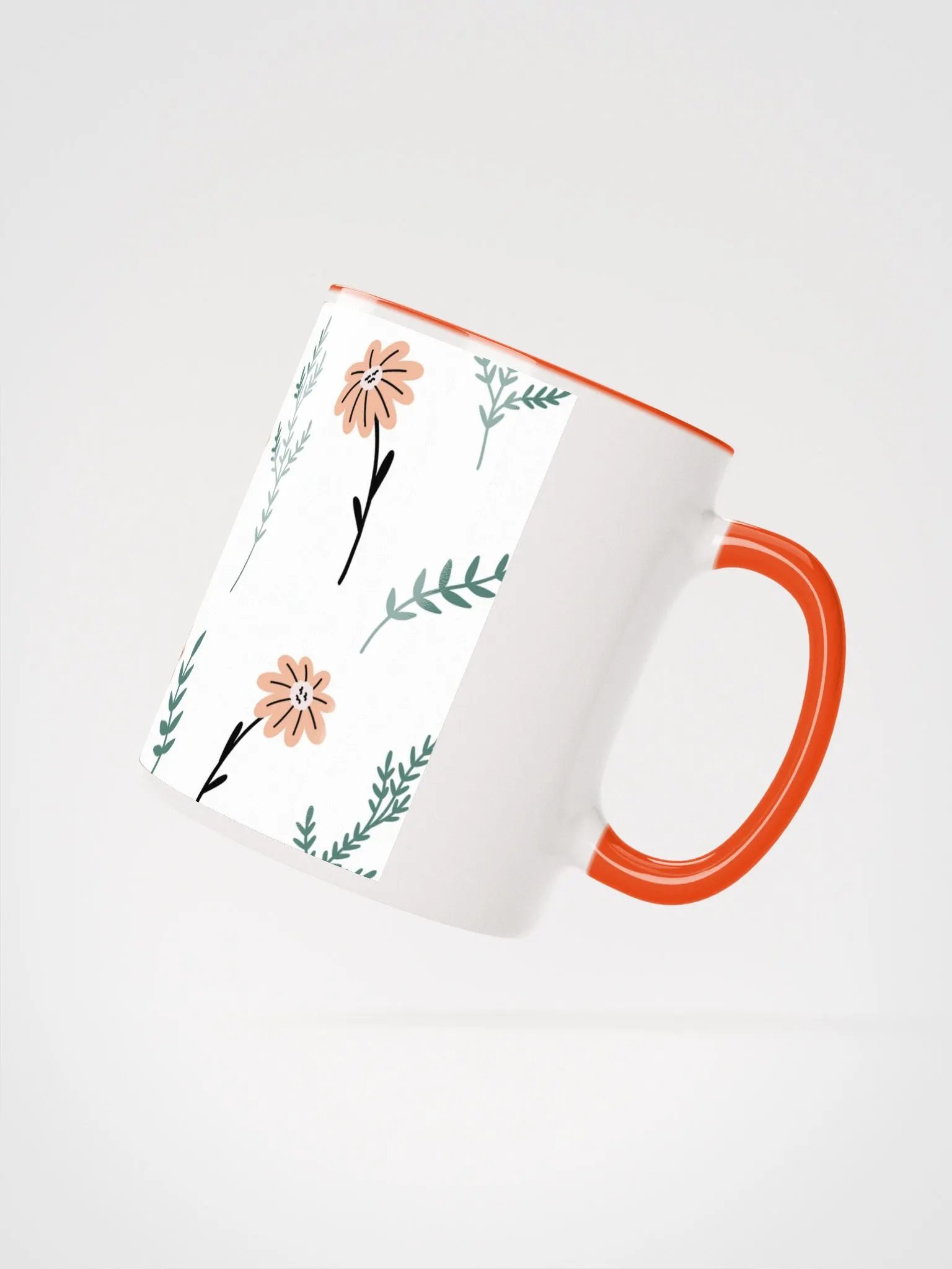 COFFEE MUG Floral Fox Folk Art| Housewarming Birthday Gifts Cute Weird Stuff Quirky Tea Ceramic product image (3)