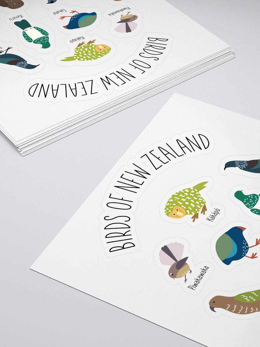 Birds of New Zealand Sticker Sheet product image (4)