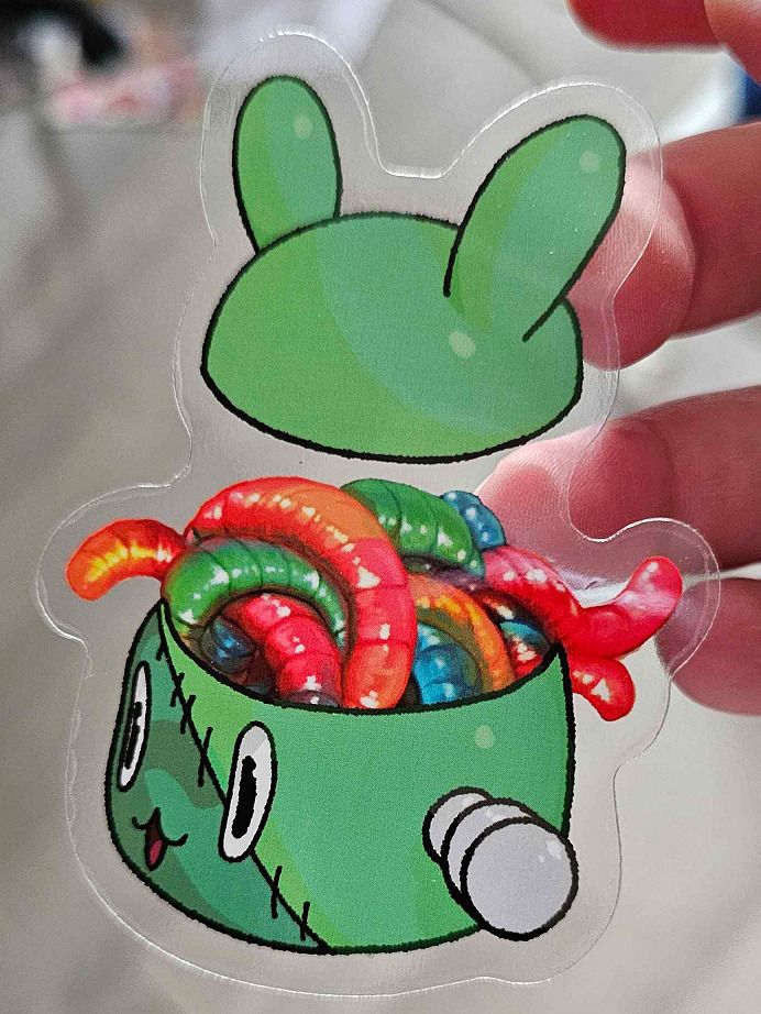 Worm brain sticker product image (1)