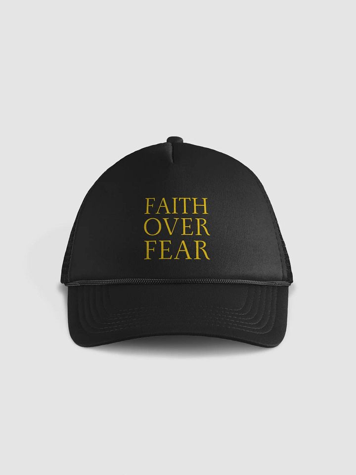 Faith Over Fear Foam Trucker Hat product image (2)