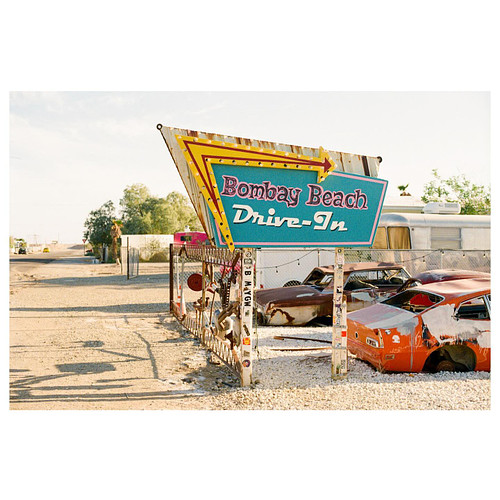 The Bombay Beach Drive-In is one of the first places that will catch your eye as you enter The Salton Sea — Nestled in the mi...