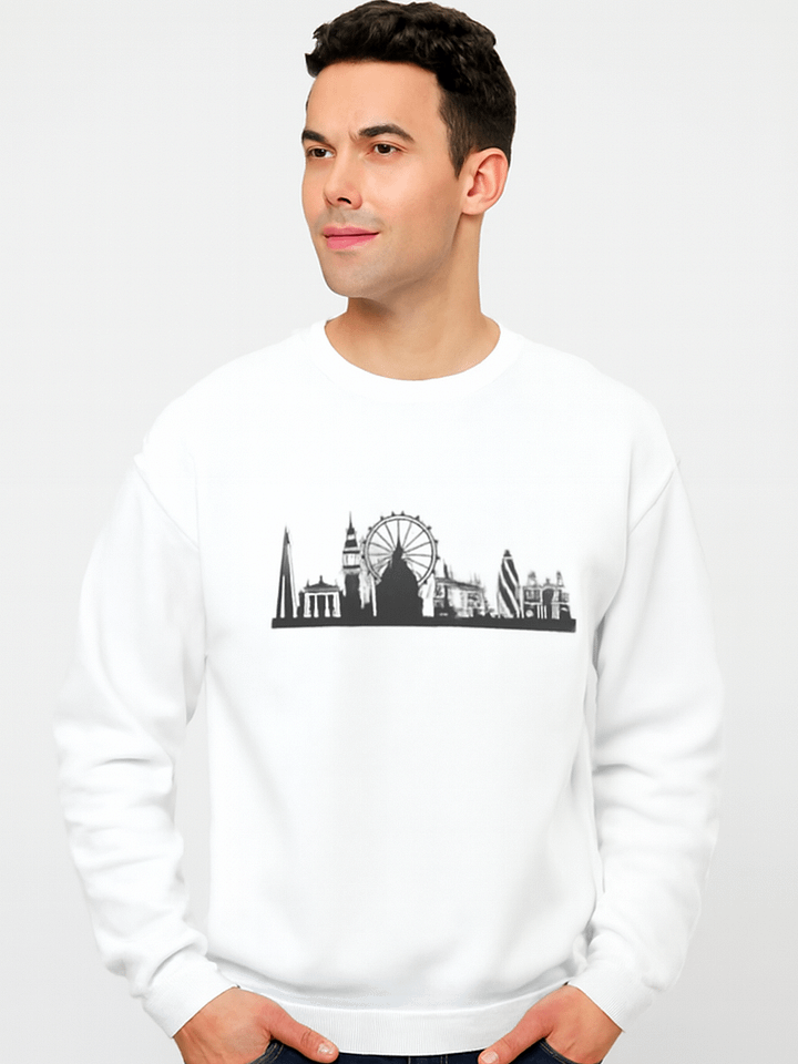 Urban Skyline Silhouette Crewneck Sweatshirt product image (1)