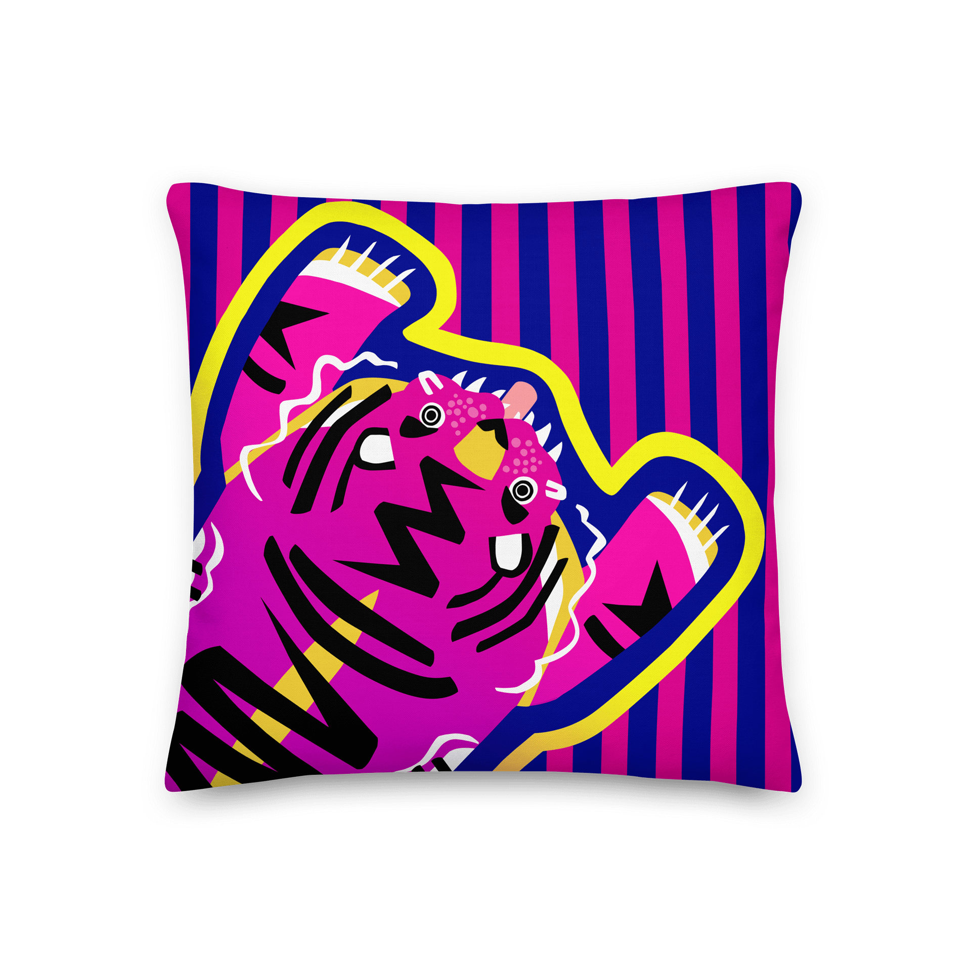 Pink and Blue Tiger Pillows - 3 Sizes product image (1)