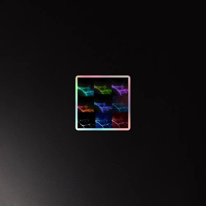 Electric Spectrum - Holographic Lightning Bolt Sticker product image (4)