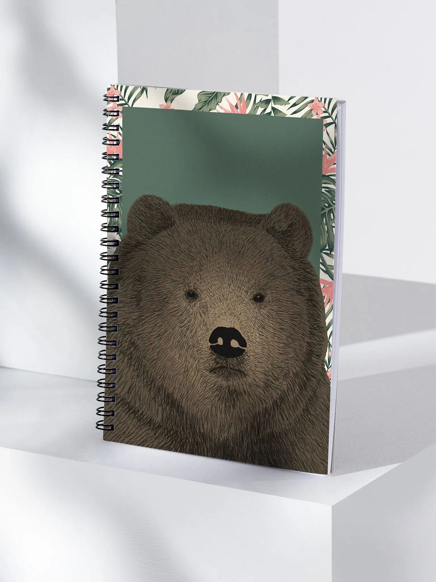 Pensive Bear Spiral Notebook product image (4)