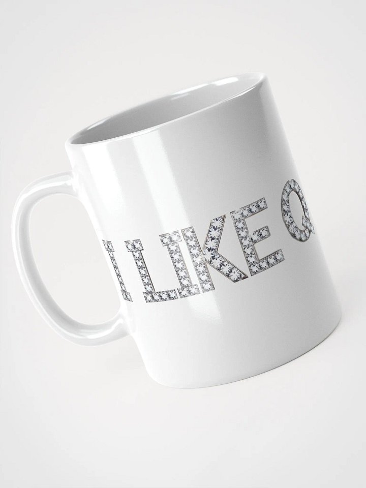Diamond LIKE Q White Glossy Mug product image (1)