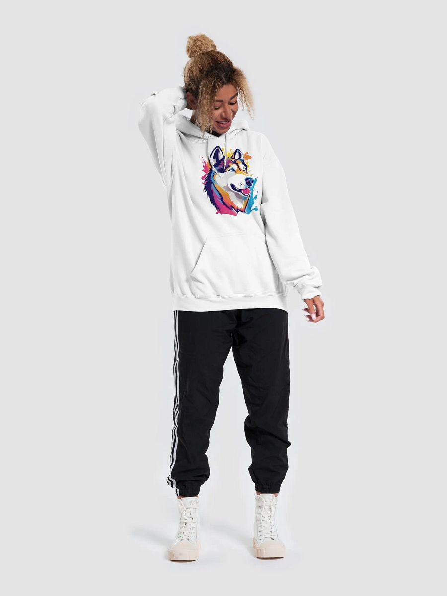 Colorful Siberian Husky Classic Hoodie product image (53)