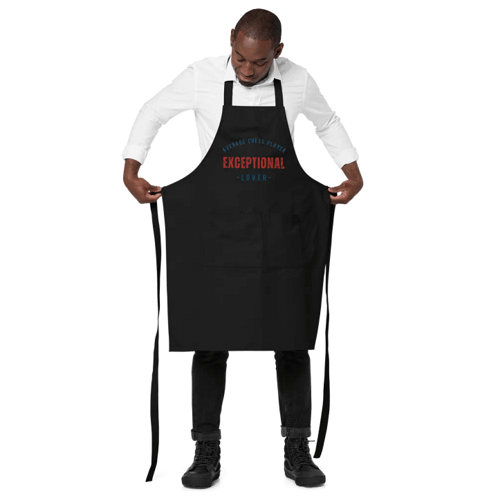 Average Chess Player Exceptional Lover Apron A1 Edition product image (2)