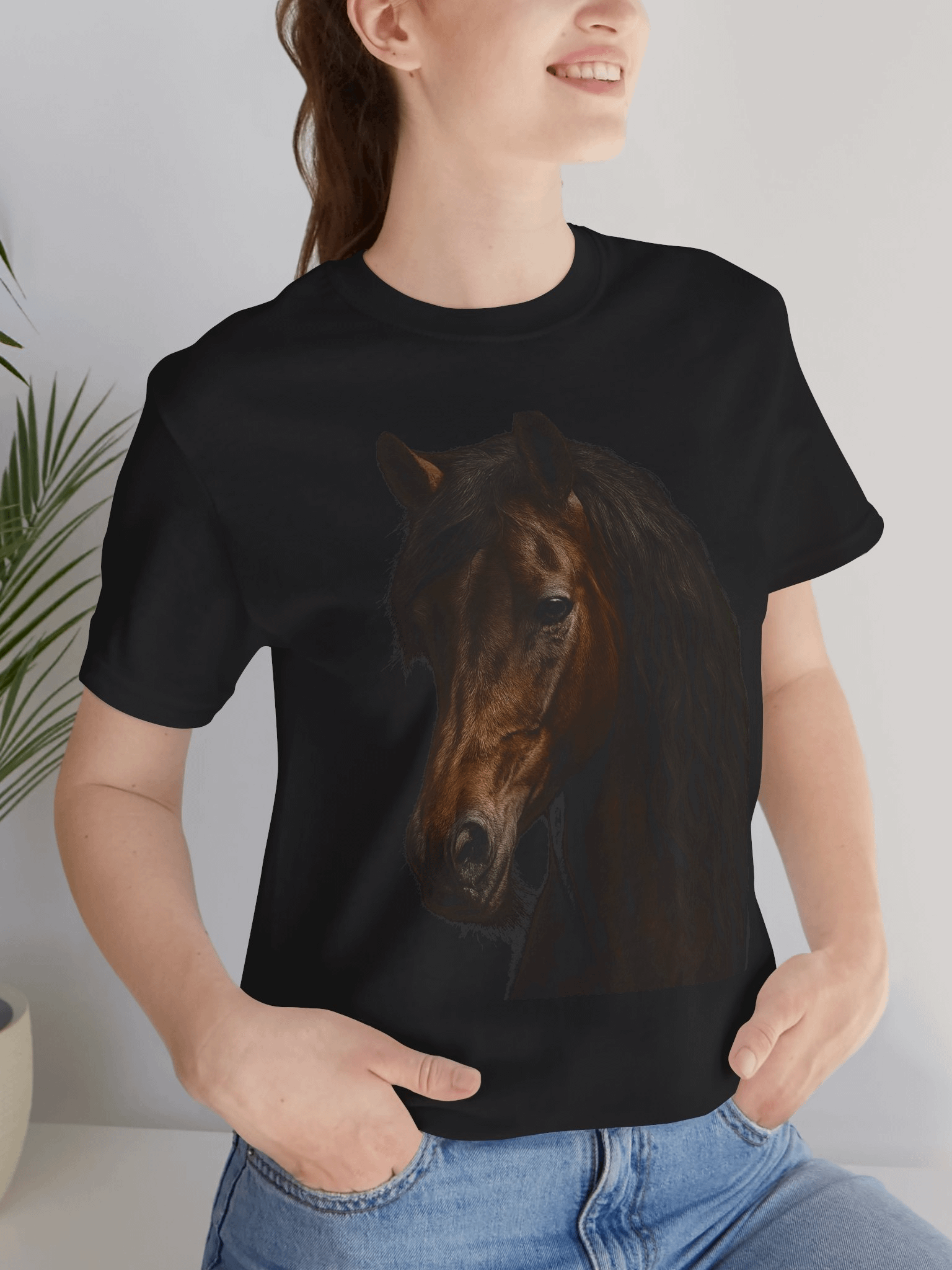 Majestic Mane Horse Head T-Shirt product image (2)