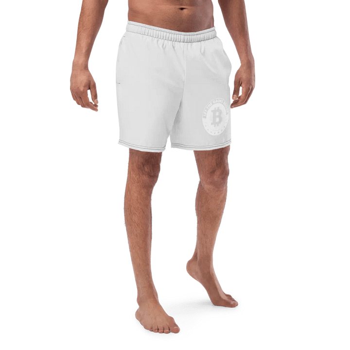 'Let The Gains Begin' Emblem Swim Trunks product image (2)