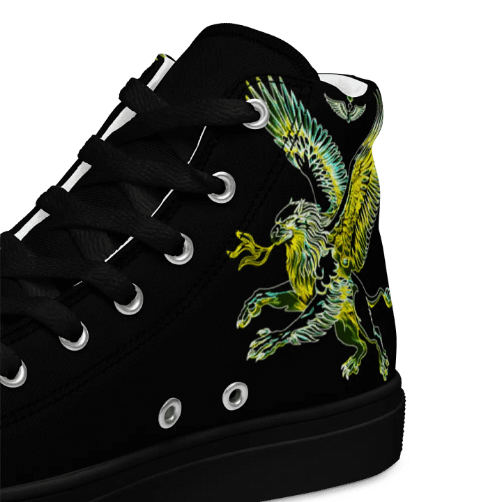 Gripen Flying Green//Griffin/Men's High Top Canvas Shoes by Allcolor product image (1)