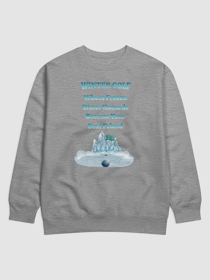 Winter Golf Funny Golfing Scene Sweatshirt product image (12)