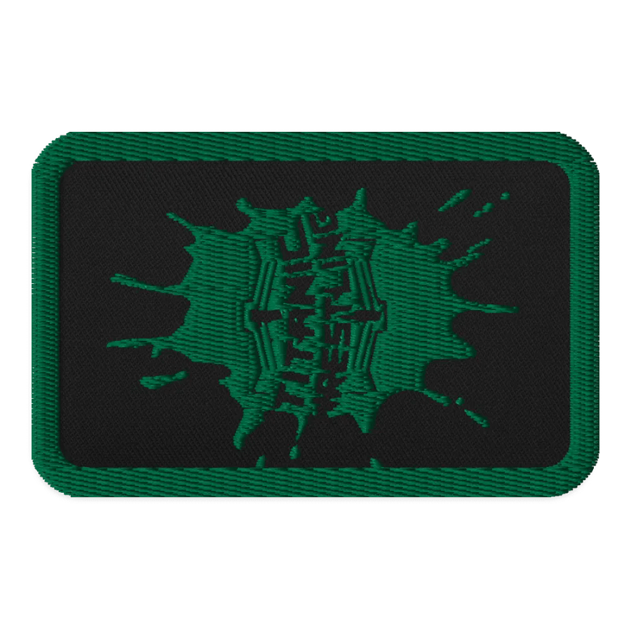Green Splatt Embroidered Patch product image (1)