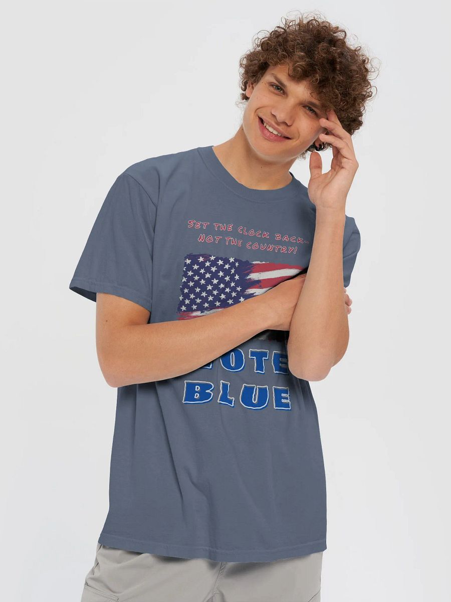 Patriotic Vote Blue Flag Tee product image (30)
