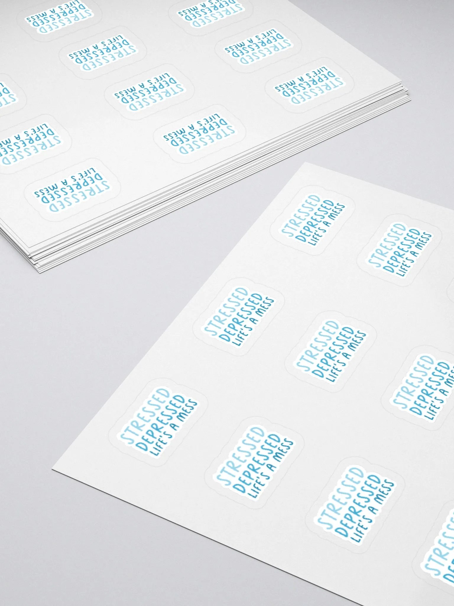 Stressed & Depressed Stricker (SMALL Sheet) product image (4)