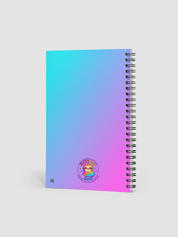 Slothin’ and Sippin’ – Funny Sloth Bubble Tea Notebook | Sloths Having Snacks Collection product image (2)