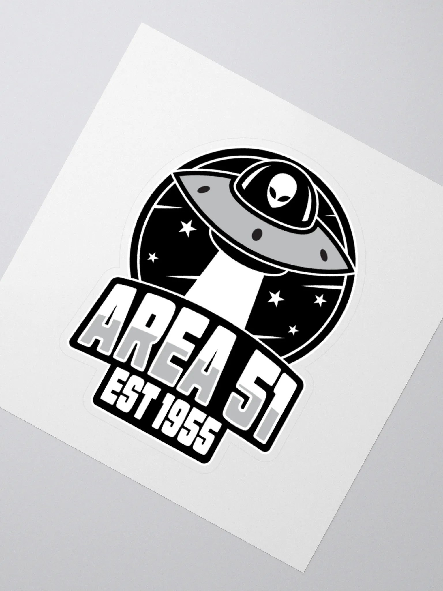 Area 51 Retro UFO Sticker product image (4)