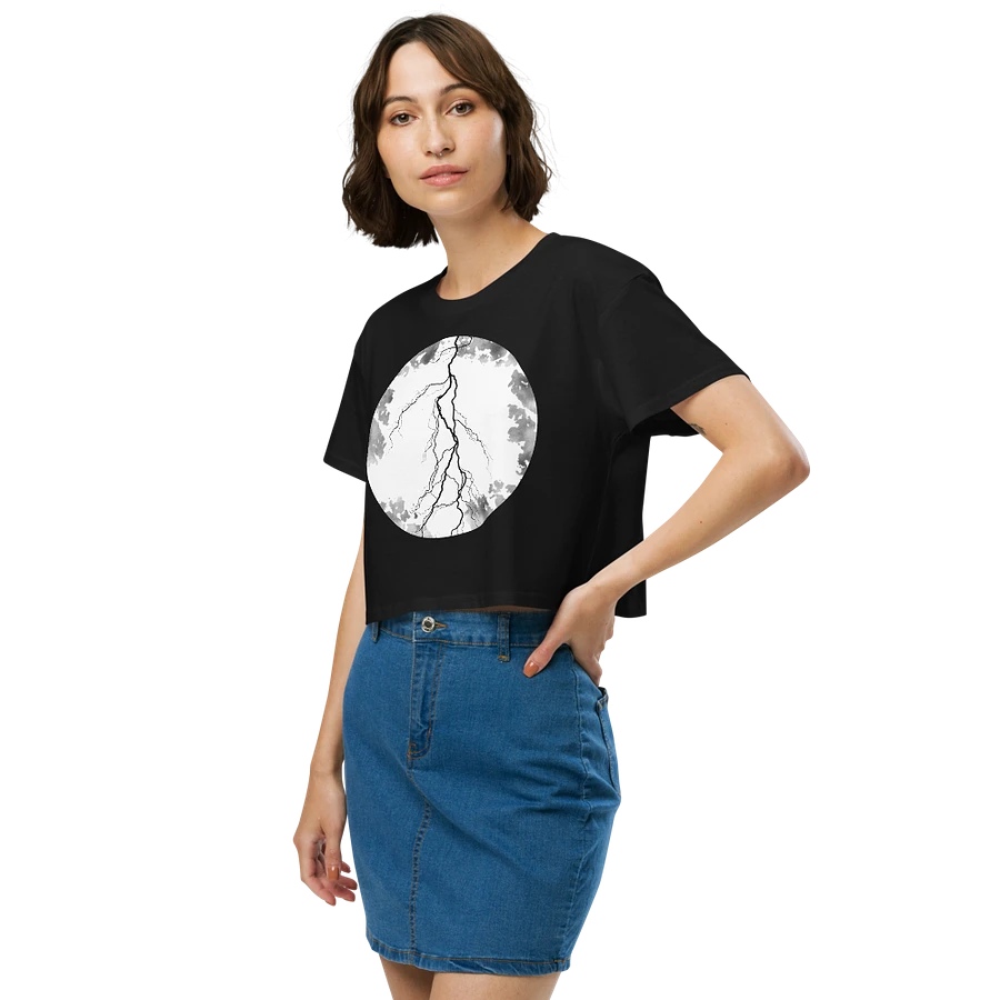Full Moon, Lightning and Blood Women's Crop Top product image (3)