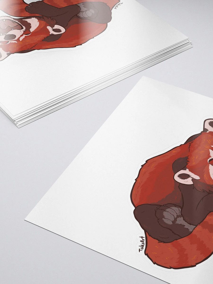 Sleepy Red Panda - Sticker product image (6)
