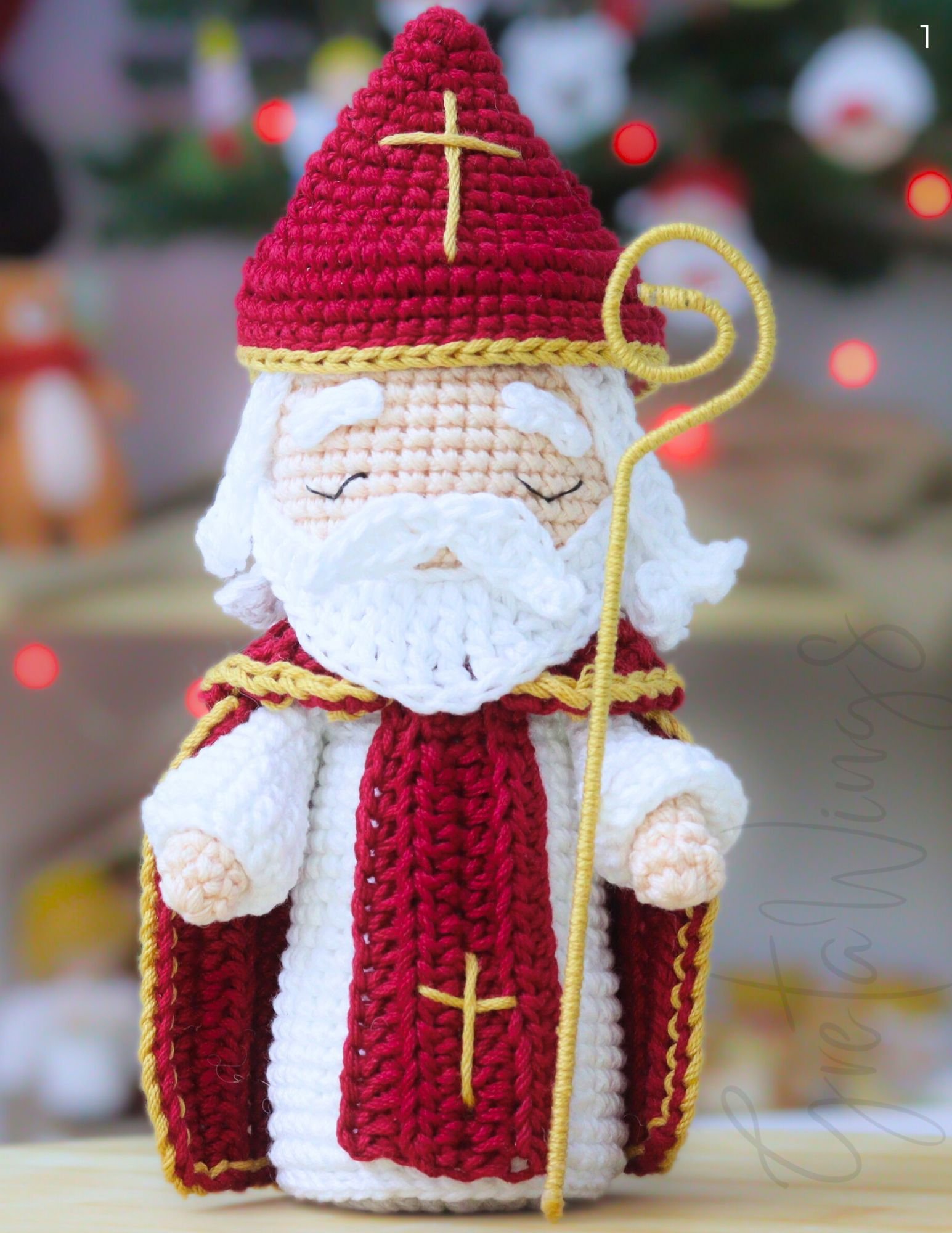 Saint Nicholas of Bari Amigurumi Pattern (Instant PDF Download) product image (5)