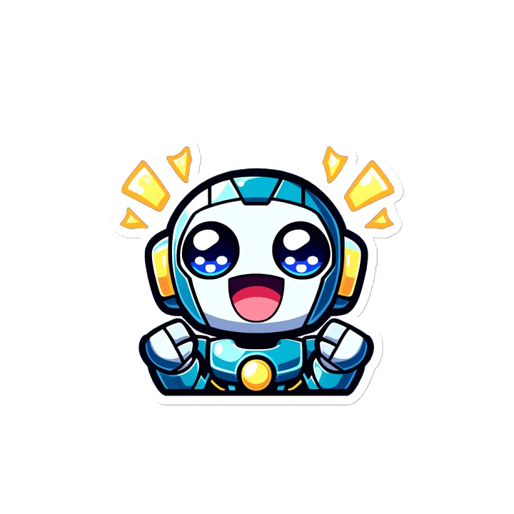 Cheerful Robot Die-Cut Magnets product image (2)