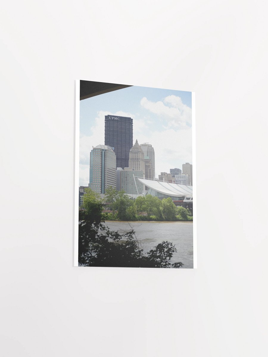 Pittsburgh - U.S. Steel Tower, Gulf Building, and Convention Center from Three Rivers Heritage Trail - print/poster product image (3)