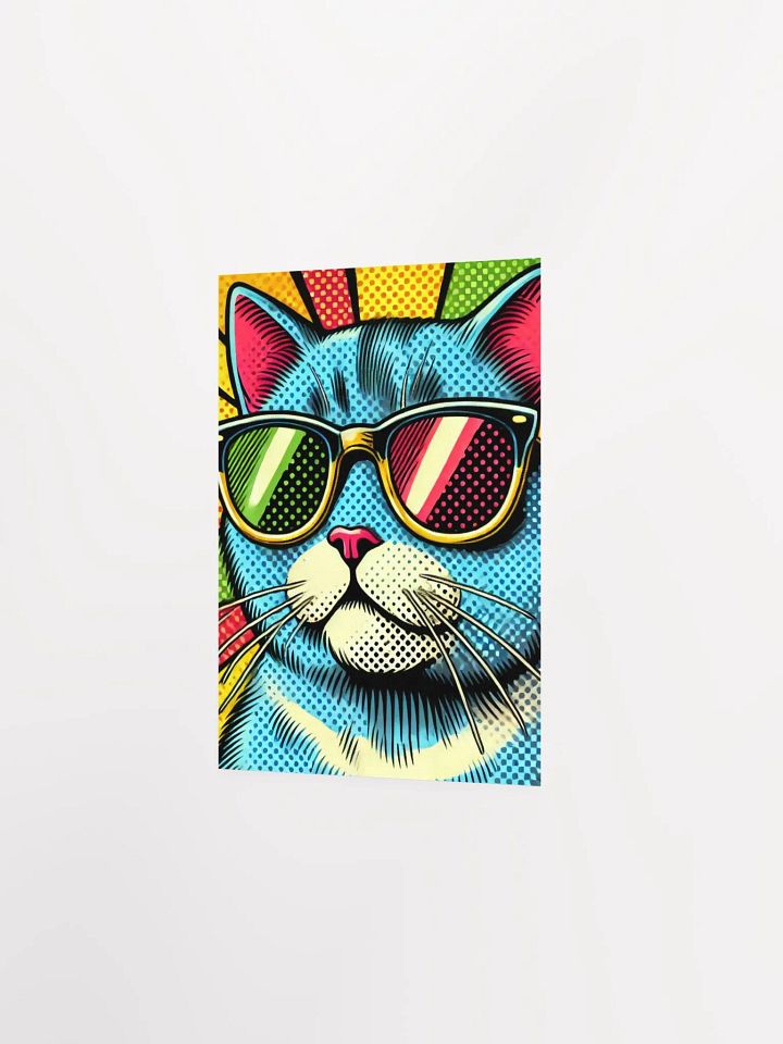 Feline Chic: Pop Art Cat Poster product image (7)