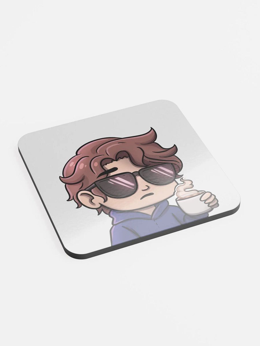 Chibi Wes Morrow Corked Glass Coaster product image (2)