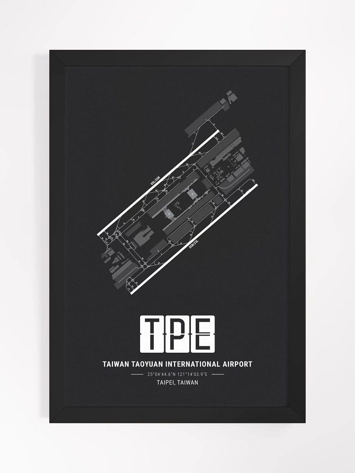 Framed Airport TPE Premium Map On Matt Paper product image (1)