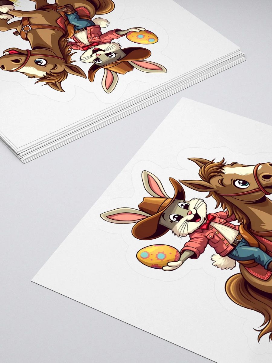 Cowgirl Easter Egg Roundup Sticker product image (4)
