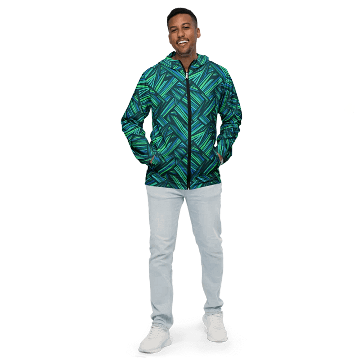 Aqua Angles | Unisex Windbreaker product image (2)