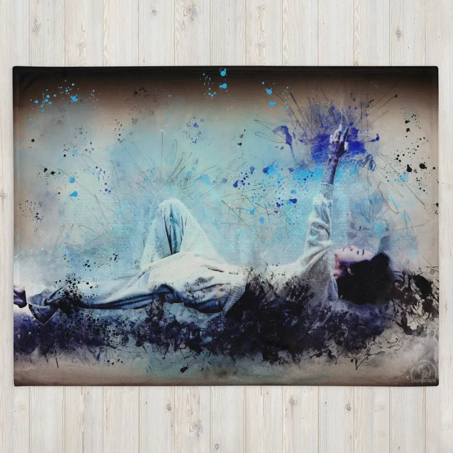 BTS - Jimin Set me Free Freedom Throw Blanket - Designed by ChimberArt product image (4)