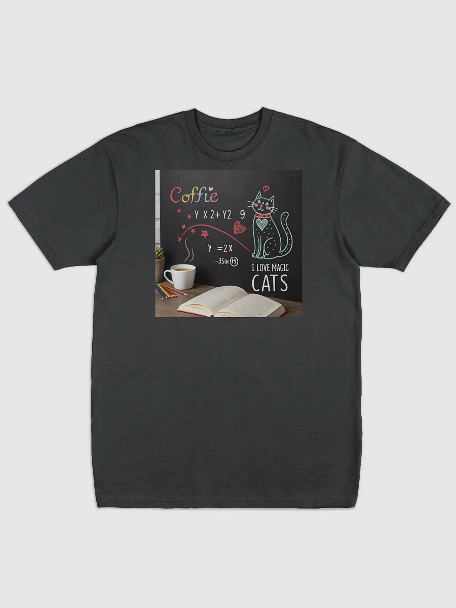 Whimsical Cat Coffee Chalkboard Tee product image (5)