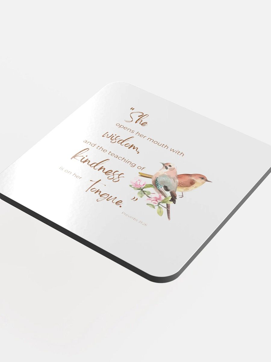 Wisdom and Kindness Cork Coaster product image (4)
