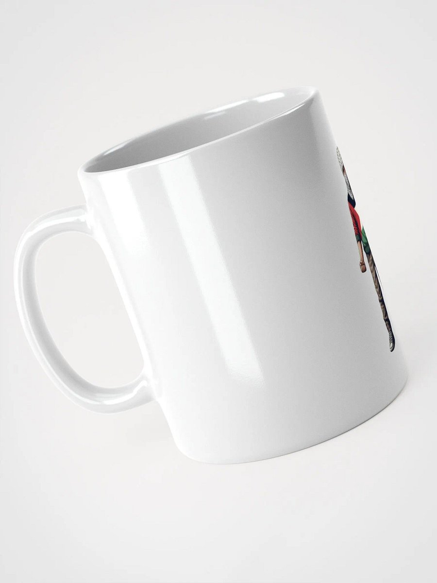 White Glossy Mug | AI Design FREE PALESTINA product image (4)
