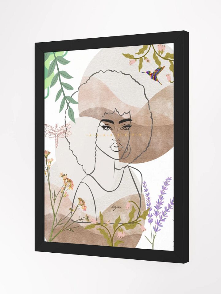 poetry woman - framed design product image (2)