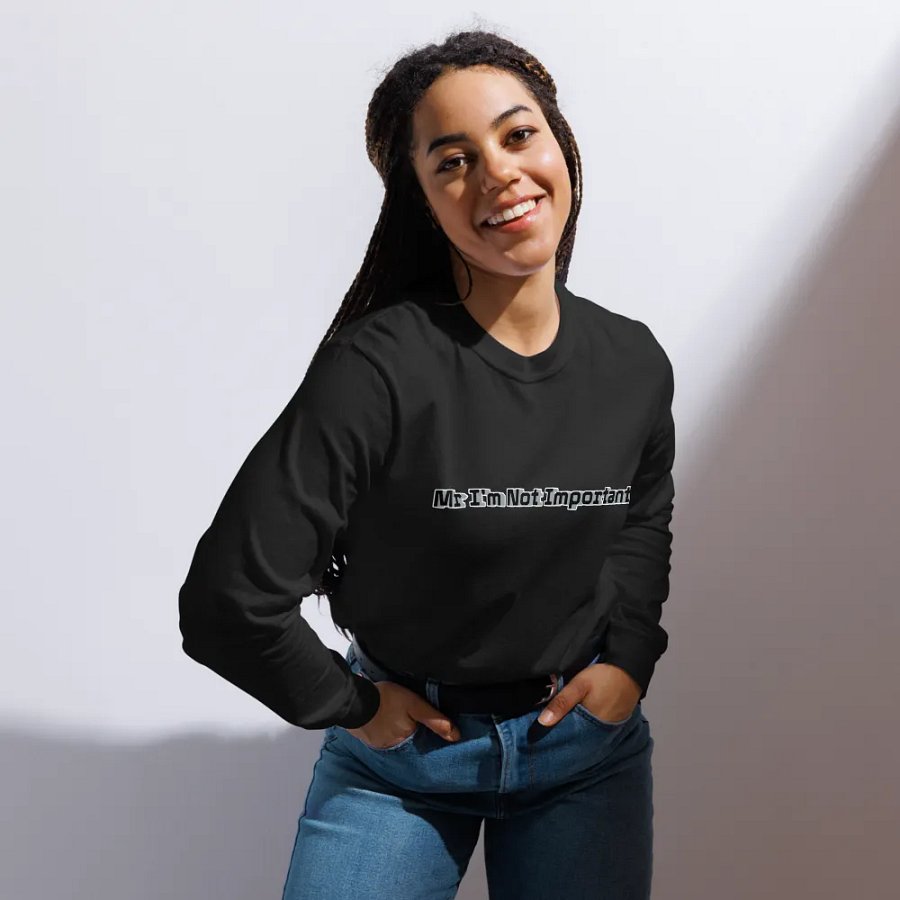 Unisex Garment-Dyed Heavyweight Long Sleeve Shirt - Mr I'm Not Important product image (12)