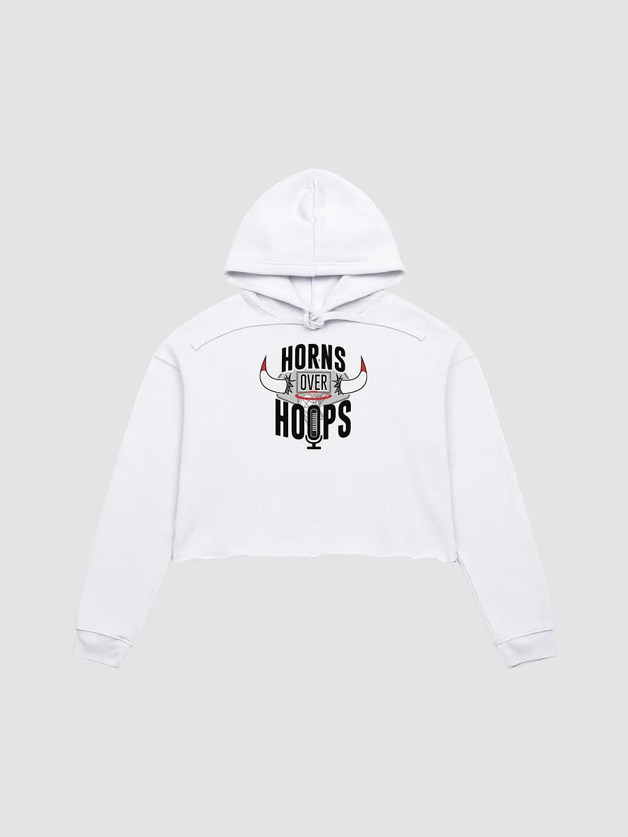 Horns Over Hoops Fusion Crop Hoodie product image (1)