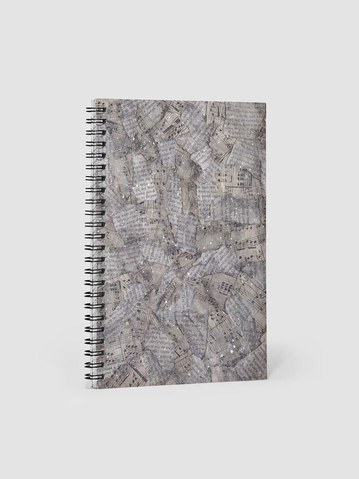 Universe of Words and Music Spiral Notebook product image (1)